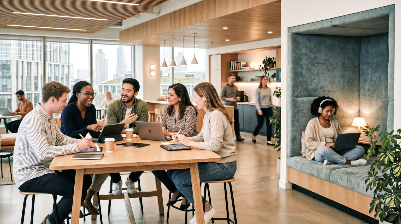 Modern Office Breakout Area