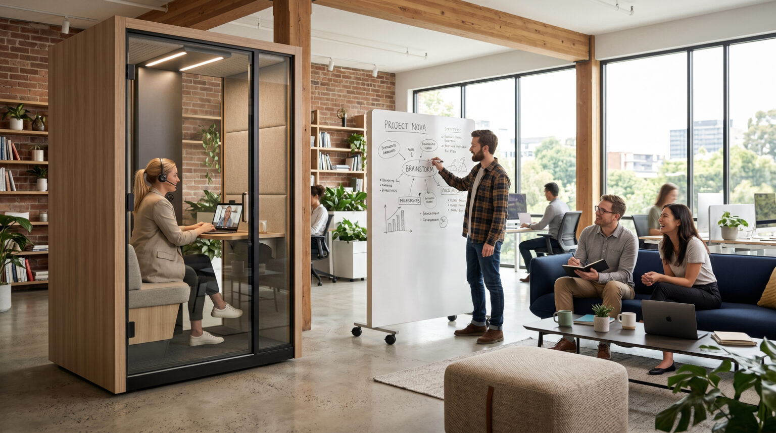 Modern Office Breakout Area